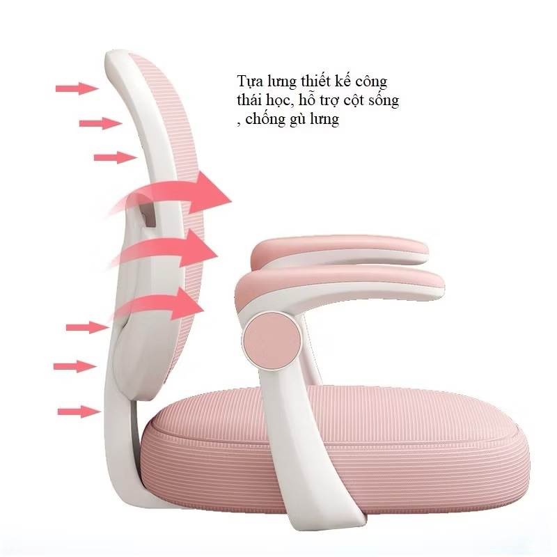 Ghế học sinh chống gù cho các bé, Đệm Cao Su Siêu Êm, tăng giảm chiều cao theo độ tuổi | BigBuy360 - bigbuy360.vn