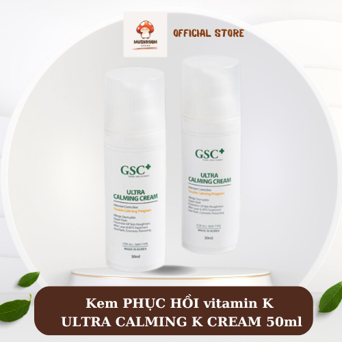 Kem dưỡng vitamin K phục hồi GSC, cream dưỡng ẩm, tái tạo, mềm mịn da ULTRA CALMING K CREAM 50ml