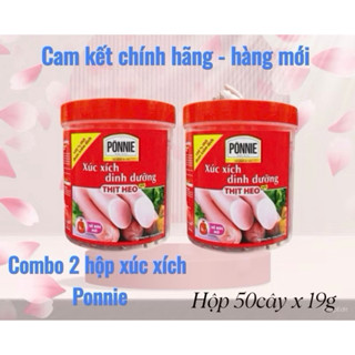 Combo 2 hũ xúc xích Ponnie (50cây hũ)