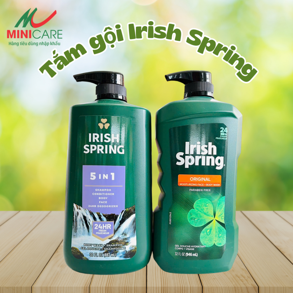 Sữa tắm gội nam Irish Spring Mỹ 946ml