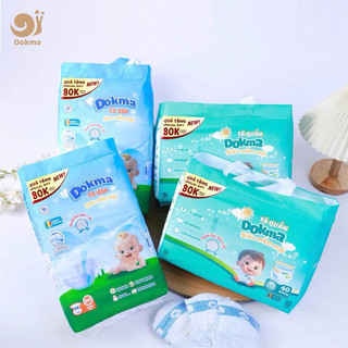  Tã Bỉm Dán Quần DOKMA Premium  Đủ Size Nb S M ML XL XXL Mềm Mại Thấm Hút Tới 1.5 L Dành Cho Bé Từ Sơ sinh đến 20 kg 