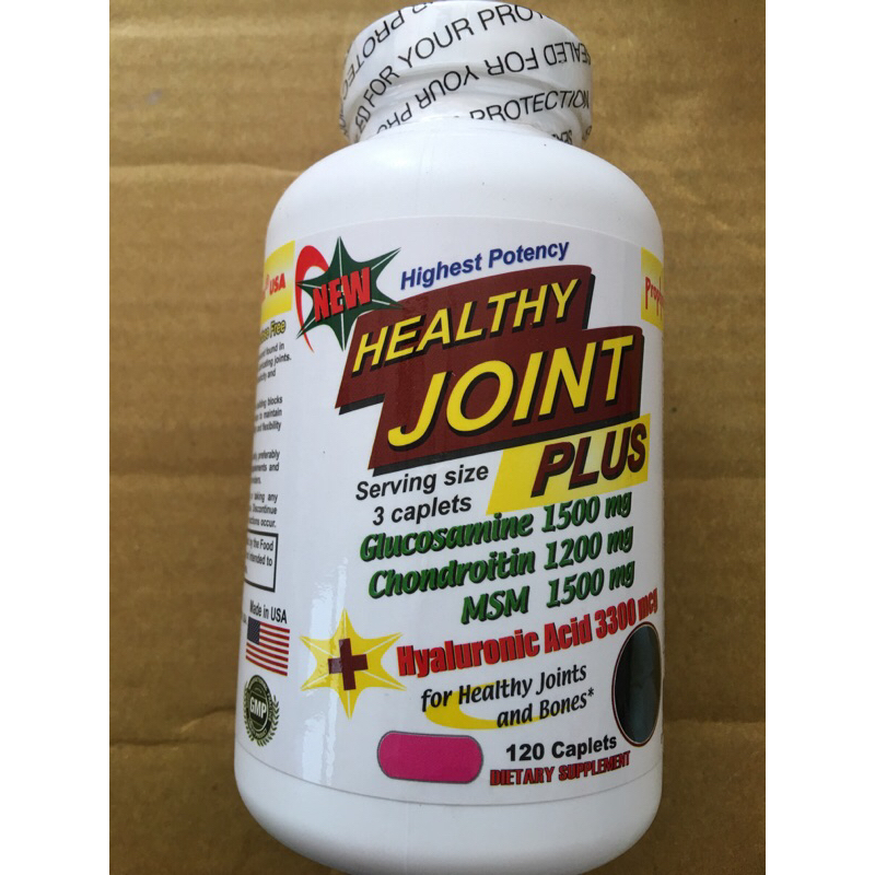 viên bổ khớp healthy joint plus glucosamine 1500mg, chondroitin 1200mg,msm 1500mg,hyaluronic acid 33