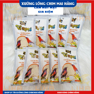 Combo 10 Gói Cám Hút Mật Gia Kiệm Gói 100g Cho Chim Cảnh