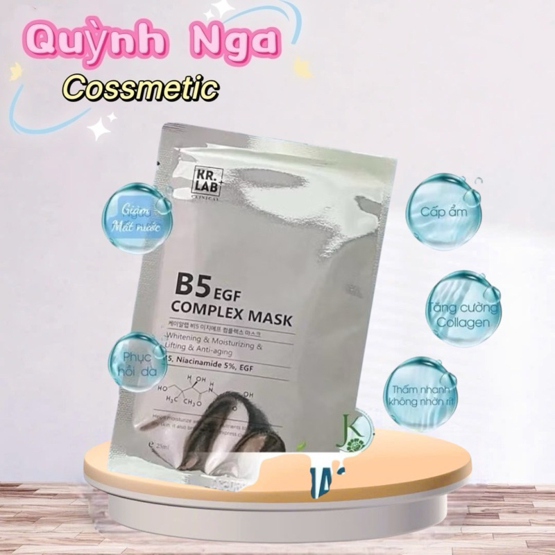 Mặt Nạ Phục Hồi Dưỡng Trắng Da, Cấp Ẩm Cho Da B5 EGF Complex Mask KR.LAB (Kr Lab) NTPSHOP