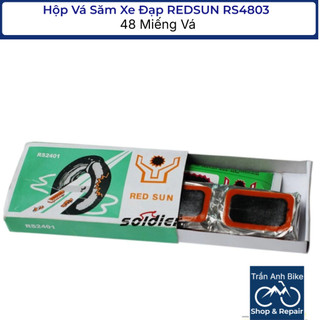 Hộp Vá Săm Ruột Xe Đạp REDSUN RS4803 - 48 Miếng Vá