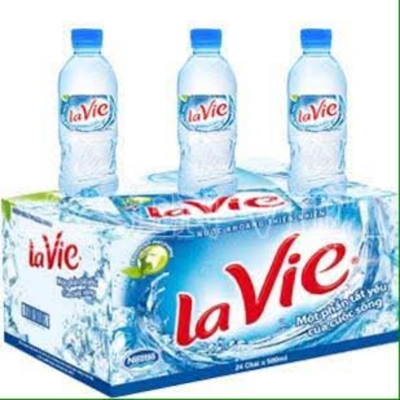 NƯỚC KHOÁNG LAVIE (350ml ,500ml thùng 24 chai)