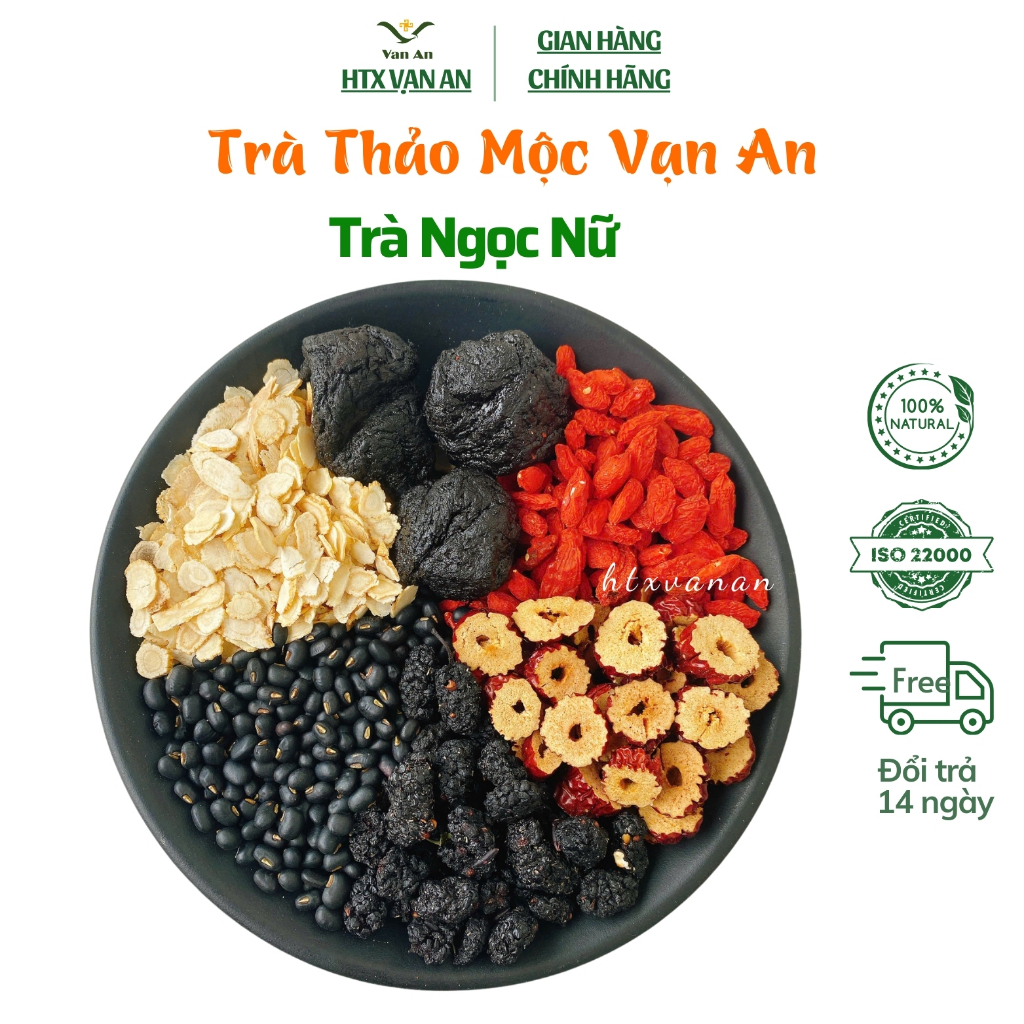 Trà Ngọc Nữ Thảo Mộc Vạn An Trà Cân Bằng Nội Tiết Tố Nữ Đẹp Da Điều Hòa Kinh Nguyệt