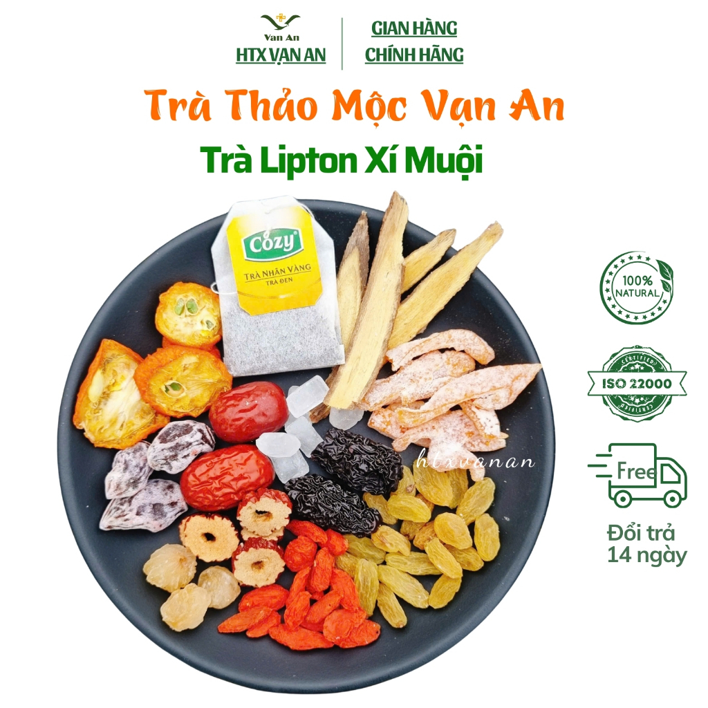 Trà Lipton Xí Muội Cam Thảo Mix Thảo Mộc Thanh Nhiệt Mát Gan Giảm Stress