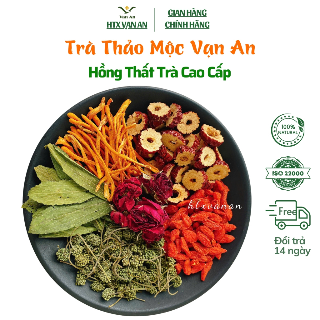 Trà Hồng Thất Thảo Mộc Vạn An Thanh Nhiệt, Dưỡng Da, Giảm Stress