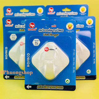 Móc nhựa hình thoi HPG66 treo tường tiện lợi - Móc dán dính tường chính hãng Hofaco