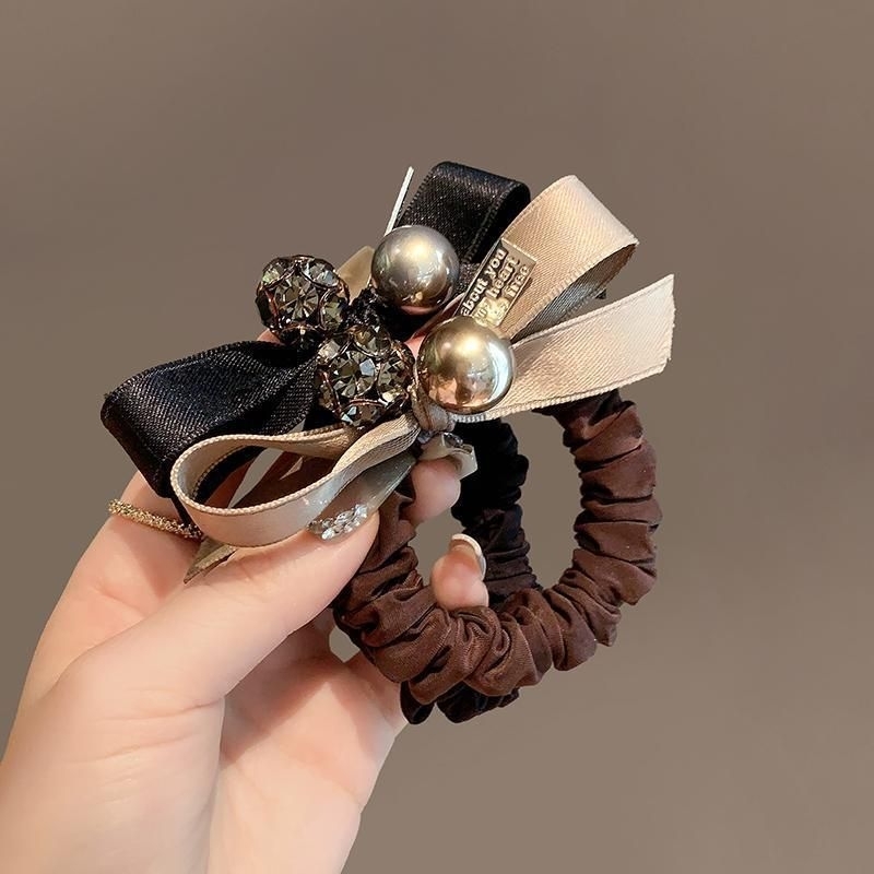 Dây buộc tóc scrunchie nơ, đá, trai sang chảnh cao cấp – Phụ kiện tóc nữ Hàn Quốc – N'Lee House