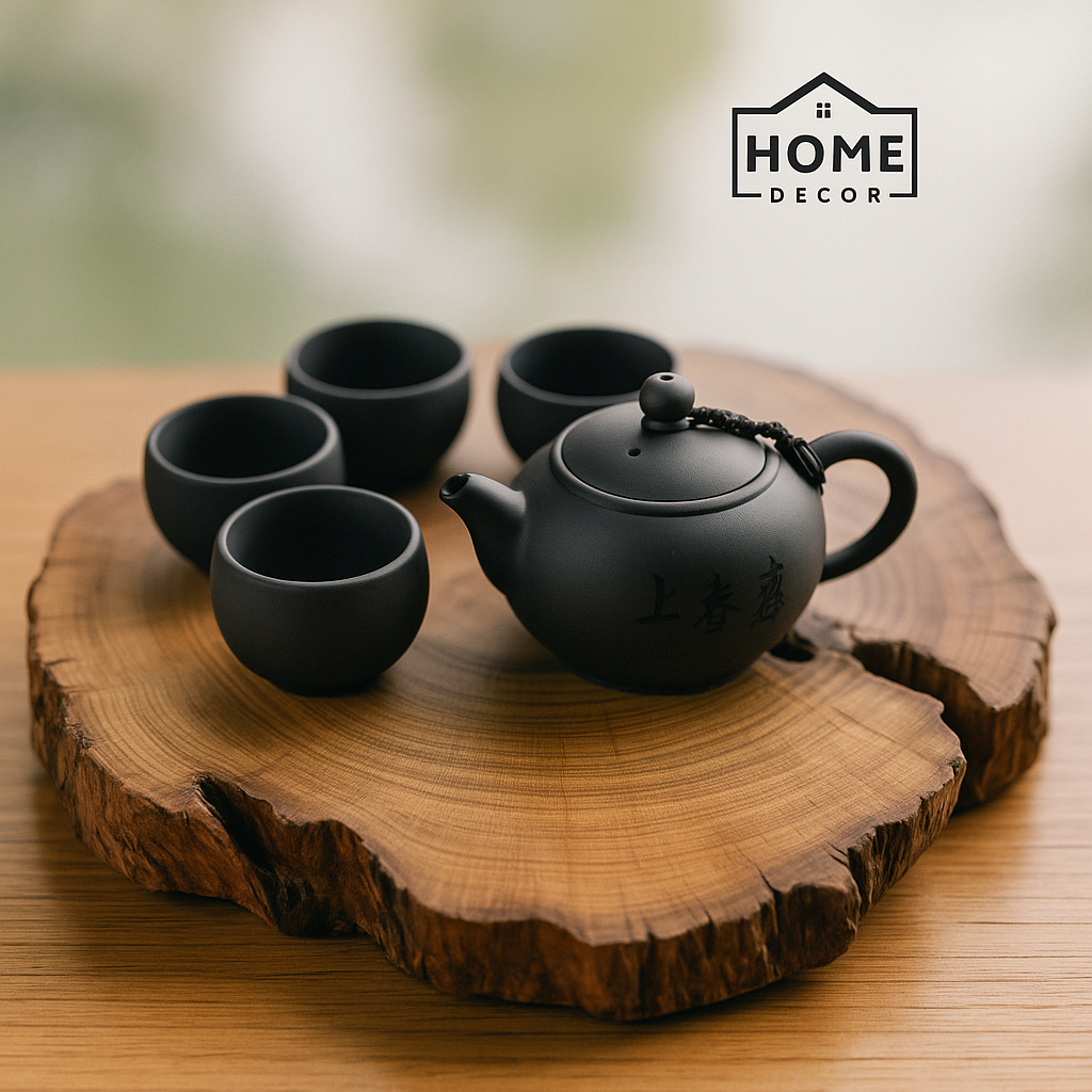 Khay trà Gỗ Lũa, Bàn trà Gỗ tự Nhiên, Bộ khay trà , Tấm lót gỗ kích thước lớn, tấm lót ấm chén VIP1