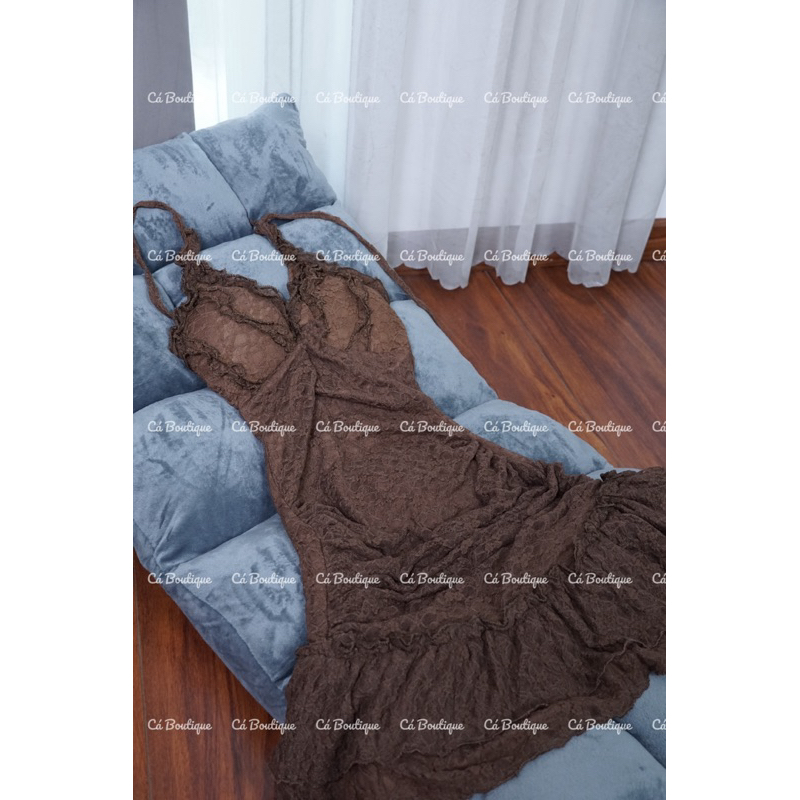 ( Có Bigsize )Set đầm Ren “YẾM KHOÁC REN BÈO” kèm khoát ngắn, nhúng bèo tiểu thư, nữ tính xinh xắn | BigBuy360 - bigbuy360.vn