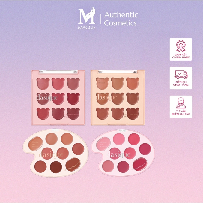 Bảng Son Và Má Hồng Kem Dasique Mood Painting Lip & Cheek Palette