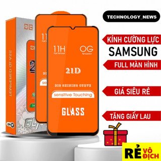 Kính cường lực Samsung Full màn A06 A15 A25 A05 A14 A24 A34 A54 A12 A13 A32 A52 A31 A51 A71 M51 A50 A50s A70 A20s A11 5G