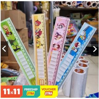 COMBO 3 Cây Thước Nhựa / Thước Kẻ Nhựa 18/ 20CM Kiểu Hình Dễ thương