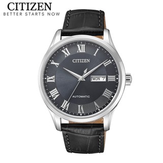 Đồng hồ nam citizen automatic dây da nh8360-12h - mặt xám
