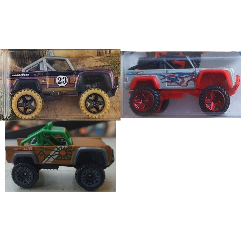 Mô hình xe địa hình off-road bán tải Hot Wheels Custom Ford Bronco