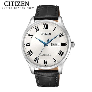 Đồng hồ nam citizen automatic dây da nh8360-12a - mặt trắng