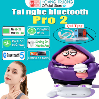Tai nghe pro Gen 2 8H pin trâu bluetooth 5.3 không dây chống ồn bass căng danh cho iphone androi tặng ốp sạc bút vệ sinh
