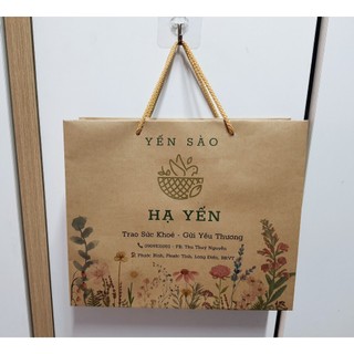 Túi giấy kraft in theo order (30x25x9)