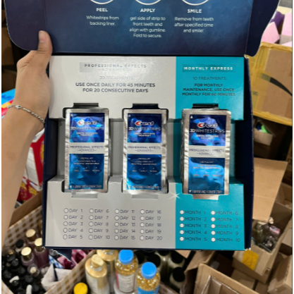 Miếng Dán Trắng Răng Crest 3D Whitestrips Professional Effects / Monthly Express