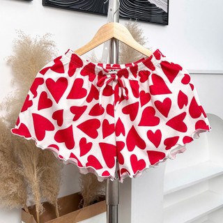 Bigsize (71-85kg)⭐️ Quần đùi thun xòe họa tiết cho nữ mặc nhà mặc ngủ thoải mái