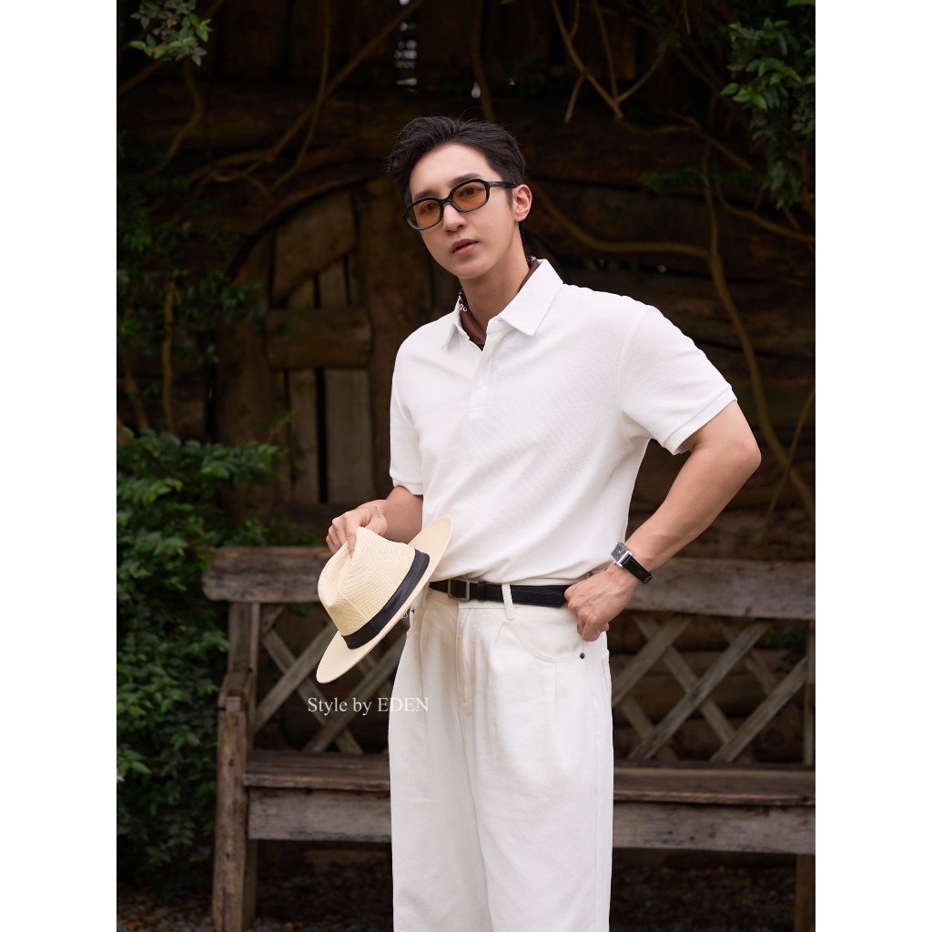 Áo polo nam trơn form basic - SOLSTICE Collection - Style by EDEN.