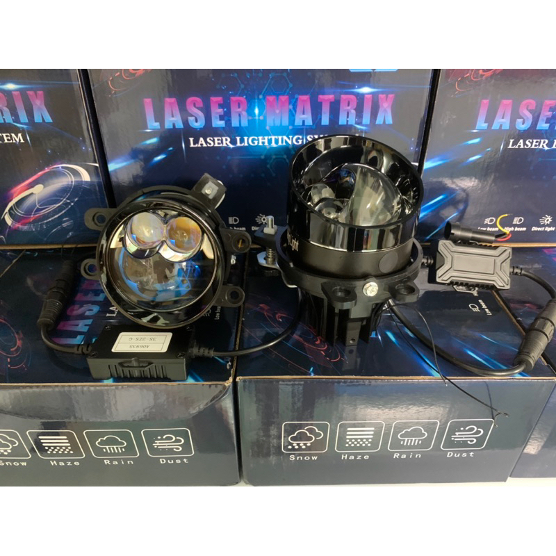 Bi Gầm Led 3.0 ich . 3 chế độ màu . 2 mắt laser