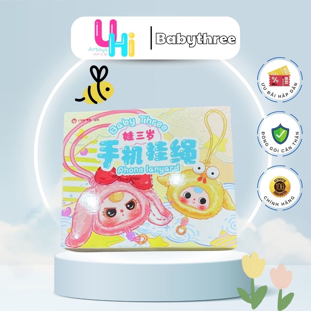 Hộp mù Blindbox dây đeo điện thoại BB3 - Chính hãng BabyThree