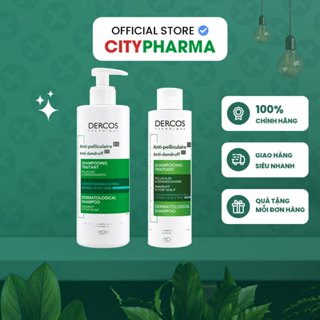 Dầu Gội Vichy Dercos Ngừa Gàu, Hết Dầu, Nấm Da Đầu, Hết Bết Dính Dành Cho Tóc, Da Đầu Gầu Và Dầu 200ml, 390ml