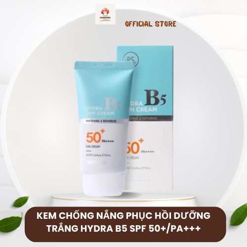Kem Chống Nắng Phục Hồi Dưỡng Trắng B5 Hàn Quốc Hydra B5 SPF50+