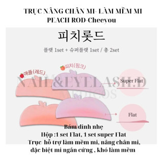  Cheeyou  Trục uốn Mi Hàn quốc Peach Rod với 2 màu chất liệu Silicone nội địa Hàn quốc từ Cheeyou 