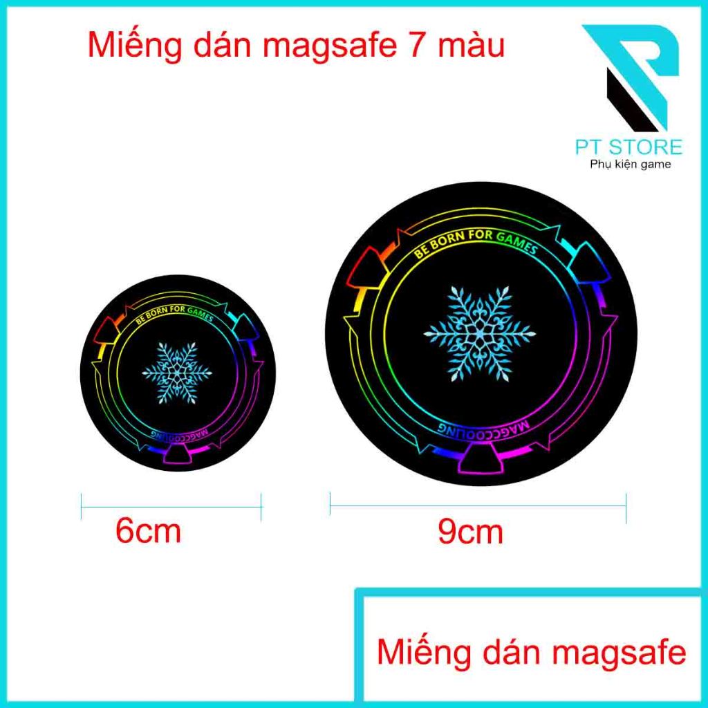 Miếng dán Magsafe 7 màu đẹp mắt - Độ mỏng 0.5mm - Hít cực kì chắc chắn - Keo 3m dán chắn chắn.