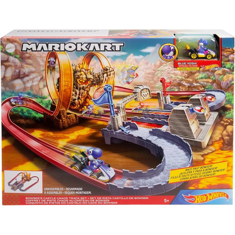 Hot Wheels Mario Kart Bowser's Castle Chaos Modular Track