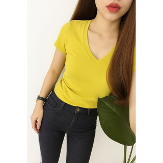 Áo thun body nữ cổ tim và cổ tròn
