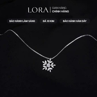   BH Trọn Đời  Dây Chuyền Bạc S925 Lora SnowFlake Bông Tuyết Hy Vọng 