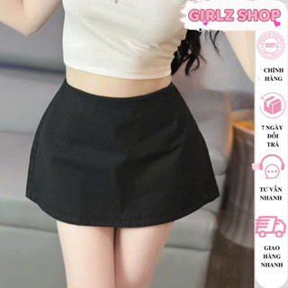 Chân váy Ngắn Chữ A ( có quần trong) Chất Kaki Mềm GirlZ Shop, Váy Mini Nữ Chữ A Basic Nữ Tính Sexy Tôn Dáng -V101-