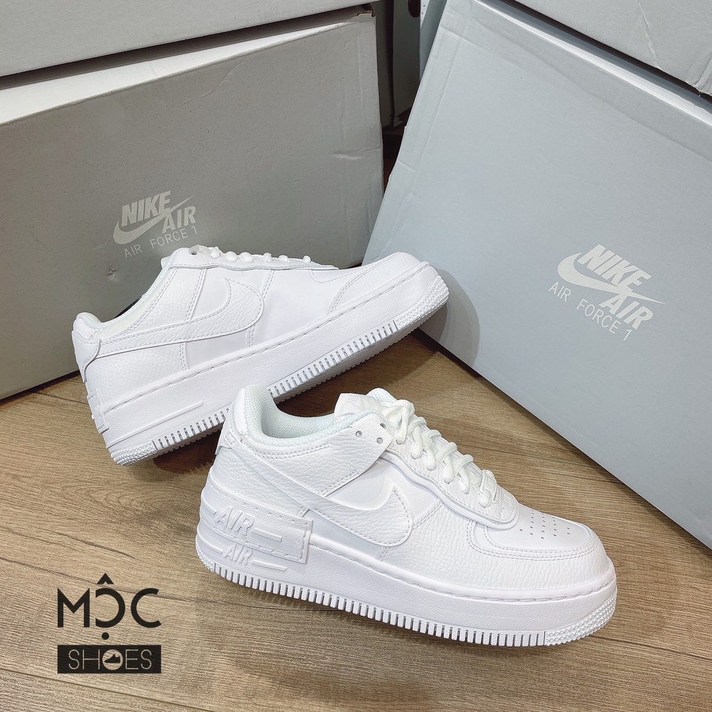 [CHÍNH HÃNG] Giày Sneaker NIKE Air Force 1 Shadow 'Triple White' màu Trắng - Code: CI0919 - 100