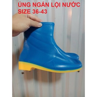 Ủng ngắn làm vườn size 36-43 Trường Thịnh đế vàng, ủng ngắn đi mưa, ủng lao động
