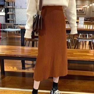 Chân Váy Len Dài Dáng Xòe Quảng Châu Chất Đẹp Chân Váy Len bút chì ( Loại 1 )