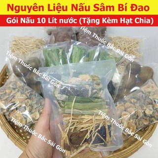 5 Set Sâm Bí Đao - Set Nấu 10 Lít (Tặng Kèm Hạt Chia Bên Trong Mỗi Bịch)