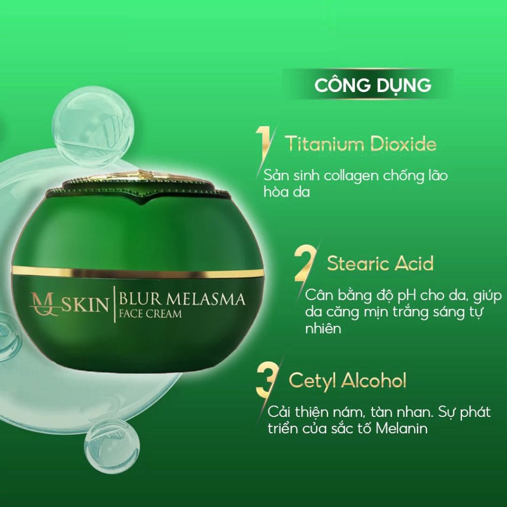Combo kem face nám siêu trắng BLUR MELASMA 20g và serum Nám cốt sâm MQ SKIN chính hãng | BigBuy360 - bigbuy360.vn