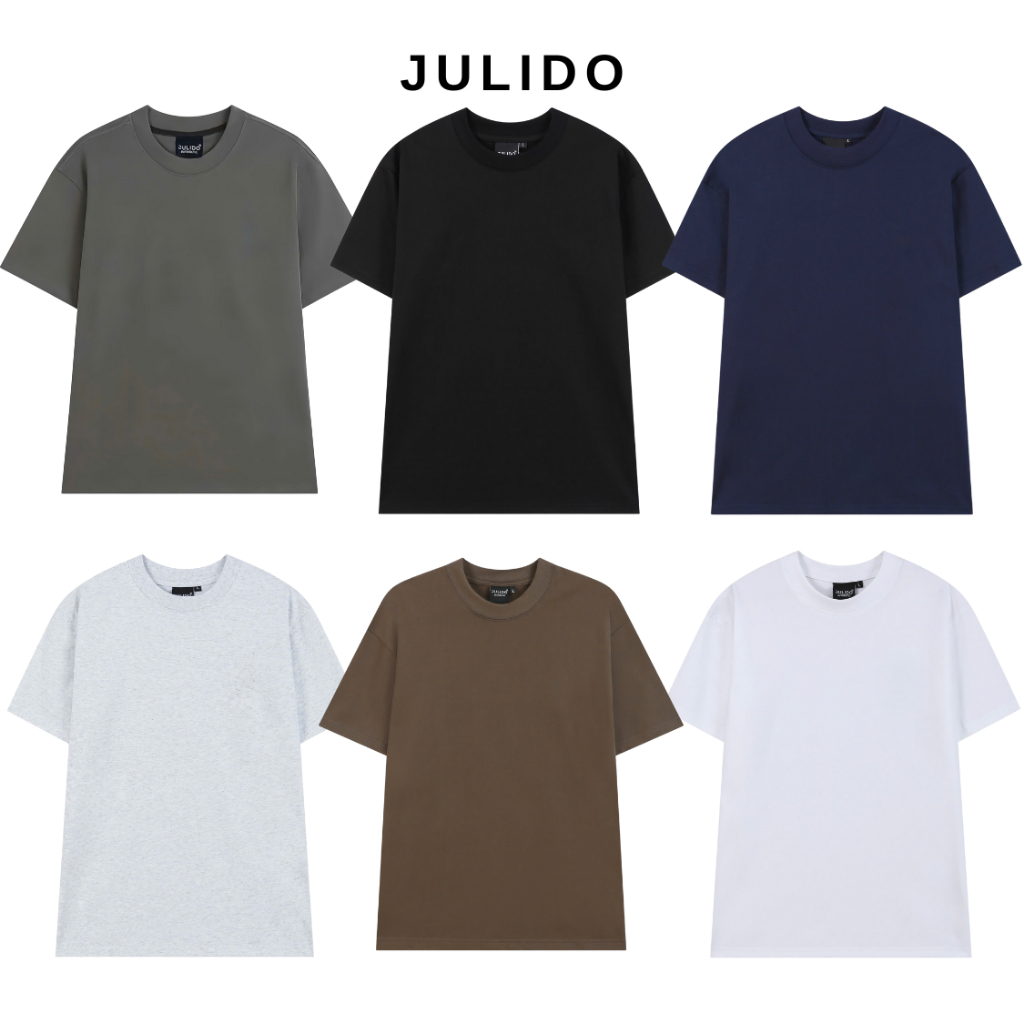 Áo cotton trơn cao cấp 250gsm nam nữ JULIDO