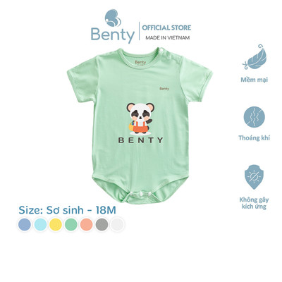Bộ body chip cài vai BENTY BT016 chất liệu cao cấp thoáng mát an toàn da cho bé newborn đến 18 tháng