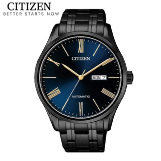 Đồng hồ nam citizen automatic dây thép không gỉ nh8365-86m - mặt xanh