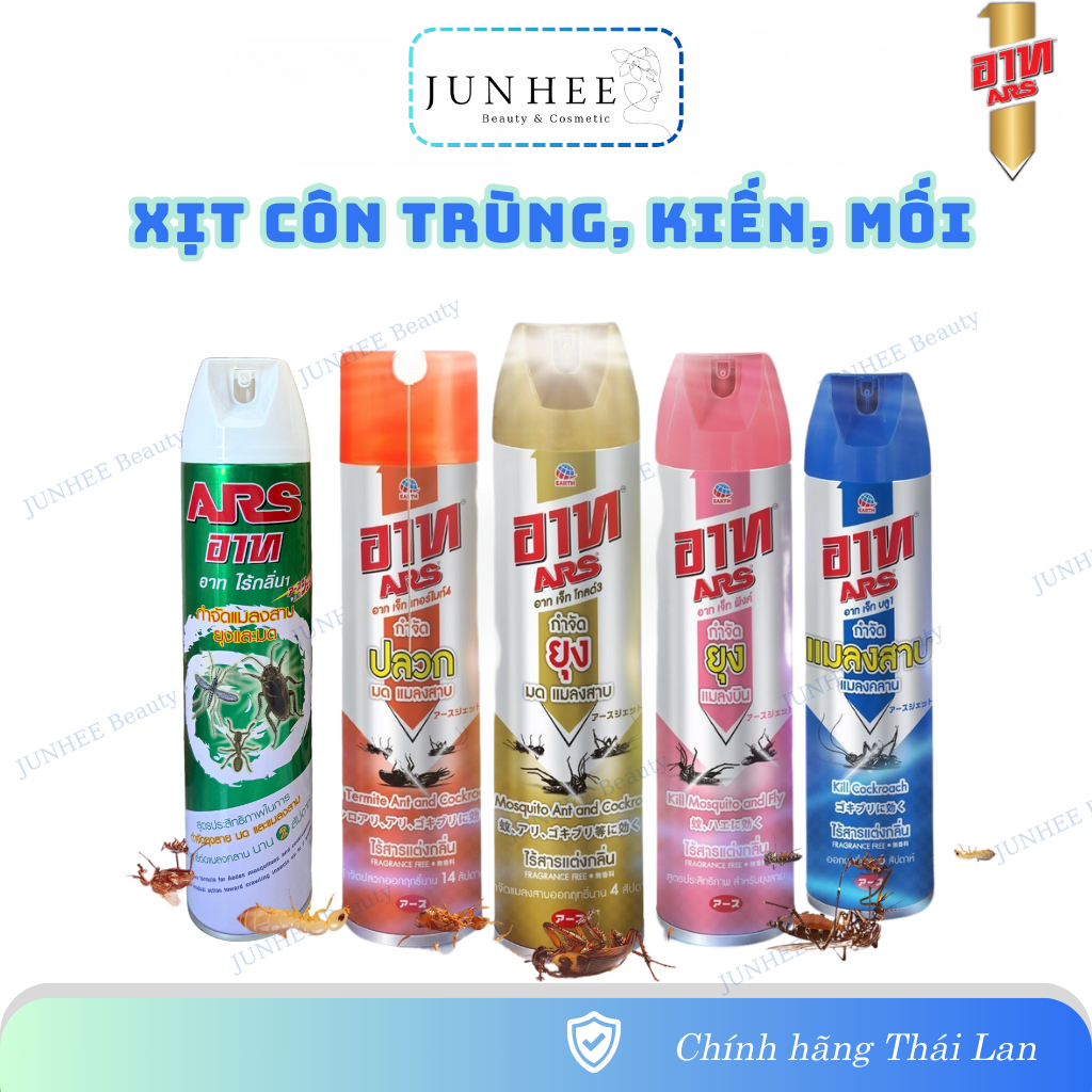 [ JUNHEE AUTH ] Bình xịt muỗi xịt côn trùng ARS Thái Lan