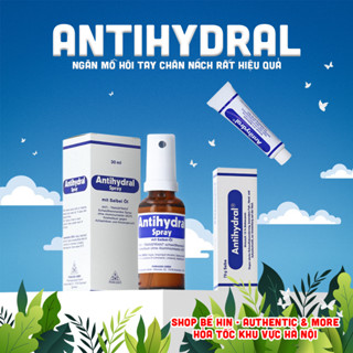  ANTIHYDRAL Đức ngăn mồ hôi tay chân nách rất hiệu quả dạng kem bôi 70g và xịt 30ml - Cam kết chuẩn 