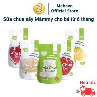 sữa chua sấy cho bé Mămmy, sữa chua khô cho bé, sữa chua sấy khô chống hóc cho bé từ 6 tháng tuổi