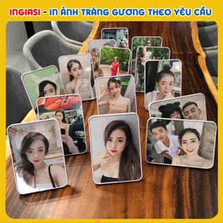 Khung ảnh tráng gương miễn phí in theo yêu cầu, in hình cưới, sinh nhật, thôi nôi, làm quà tặng trang trí phòng, nhà cửa